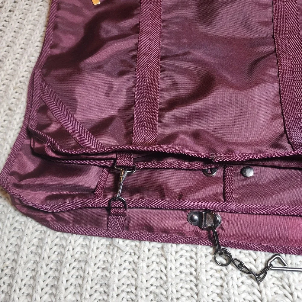 Vintage PIERRE CARDIN Paris New York Hanging Crossbody Canvas Garment Bag 38/22